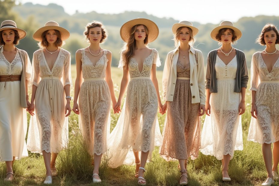 découvrez 10 idées de tenues guinguette pour femme idéales pour un mariage champêtre au style années 30, alliant élégance rétro et charme bucolique.