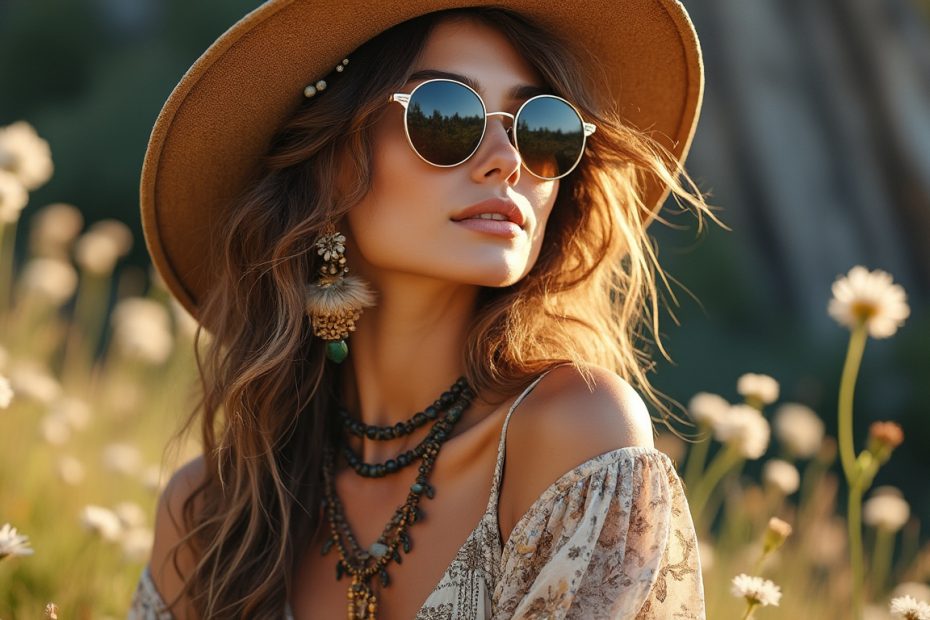 découvrez comment intégrer des lunettes de soleil rondes vintage pour femme à un look bohème tendance et harmonieux. conseils mode et astuces pour sublimer votre style estival.